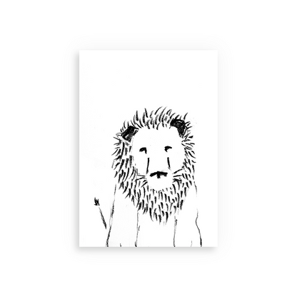 lion greetings card