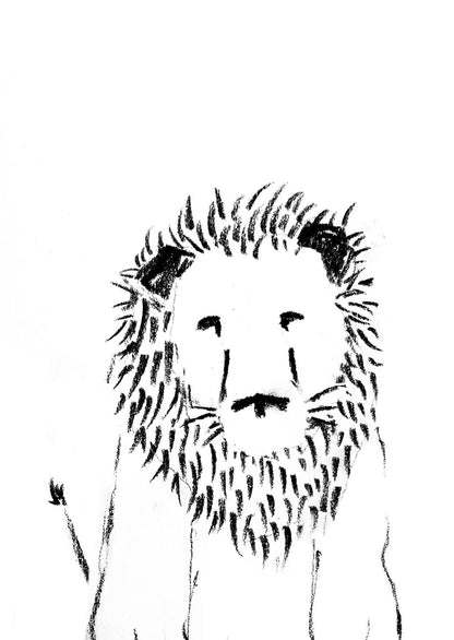 lion greetings card