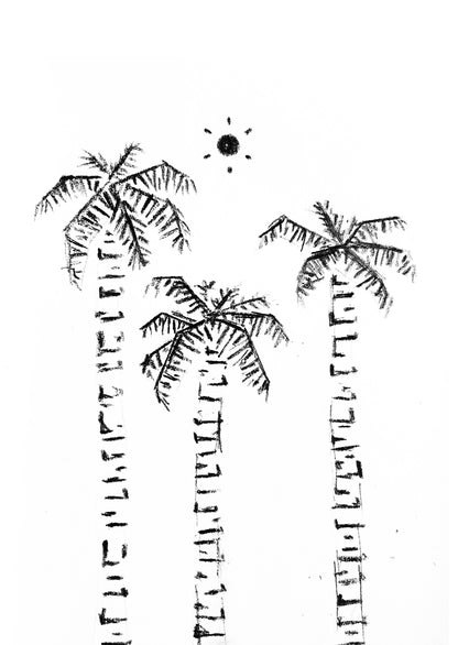 palms greetings card