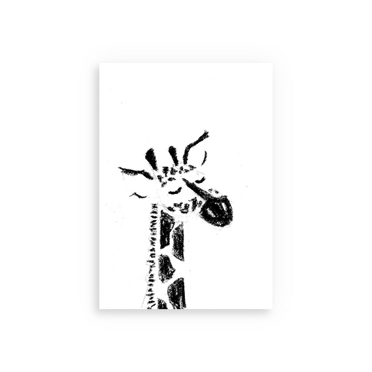 giraffe greetings card